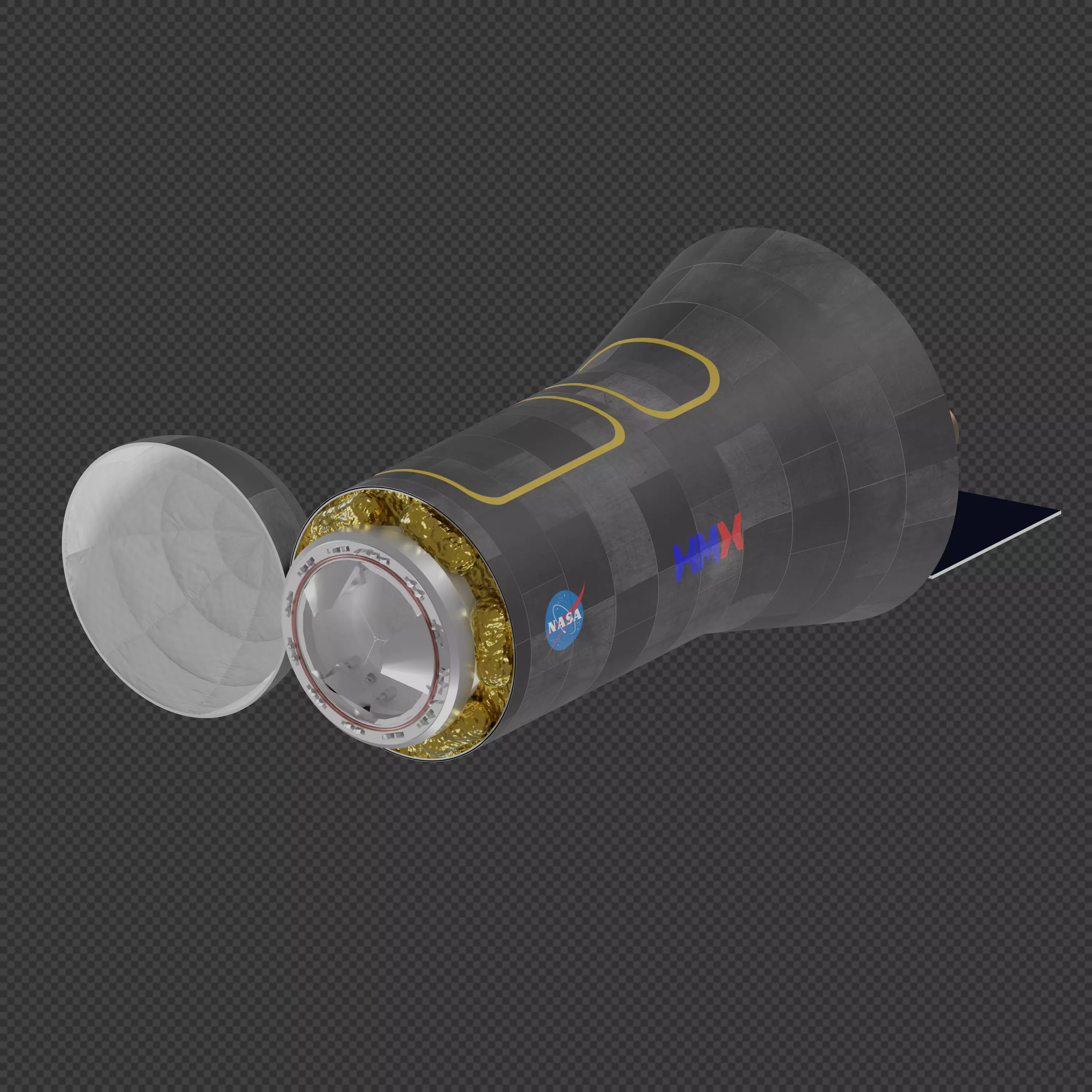 HMX XV Spacecraft 3D model