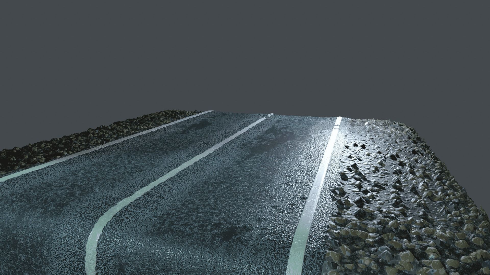 REALISTIC  ROAD PBR TEXTURE - SEAMLESS Texture and sbsar File Texture_13