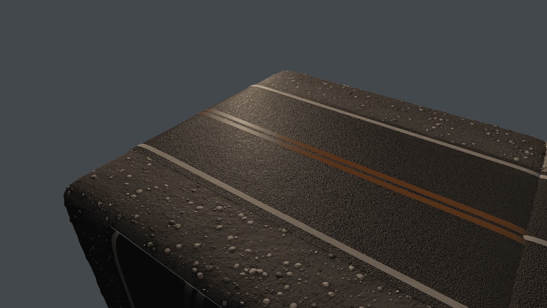 REALISTIC  ROAD PBR TEXTURE - SEAMLESS Texture and sbsar File Texture_2