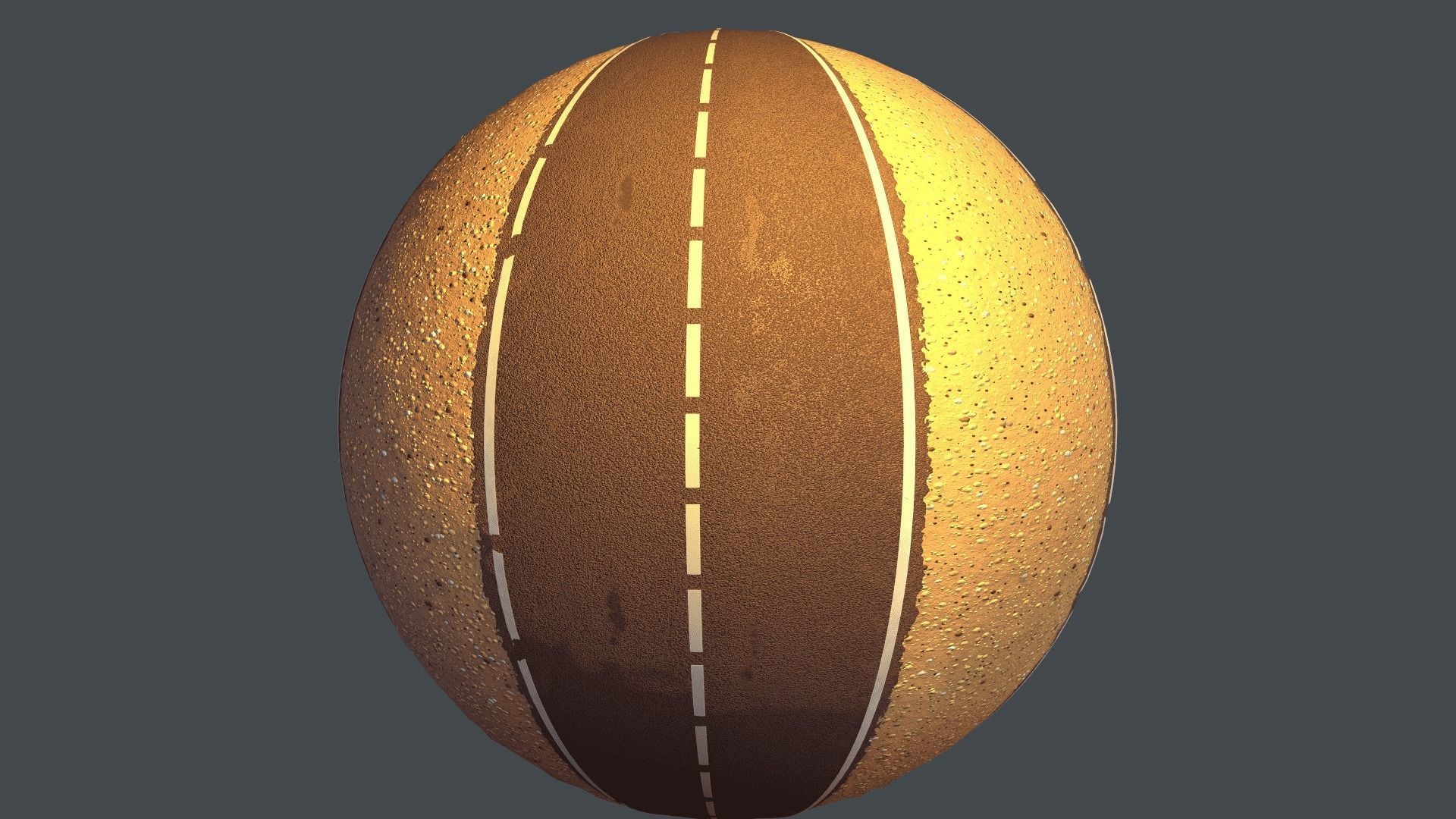 REALISTIC  ROAD PBR TEXTURE - SEAMLESS Texture and sbsar File Texture_32