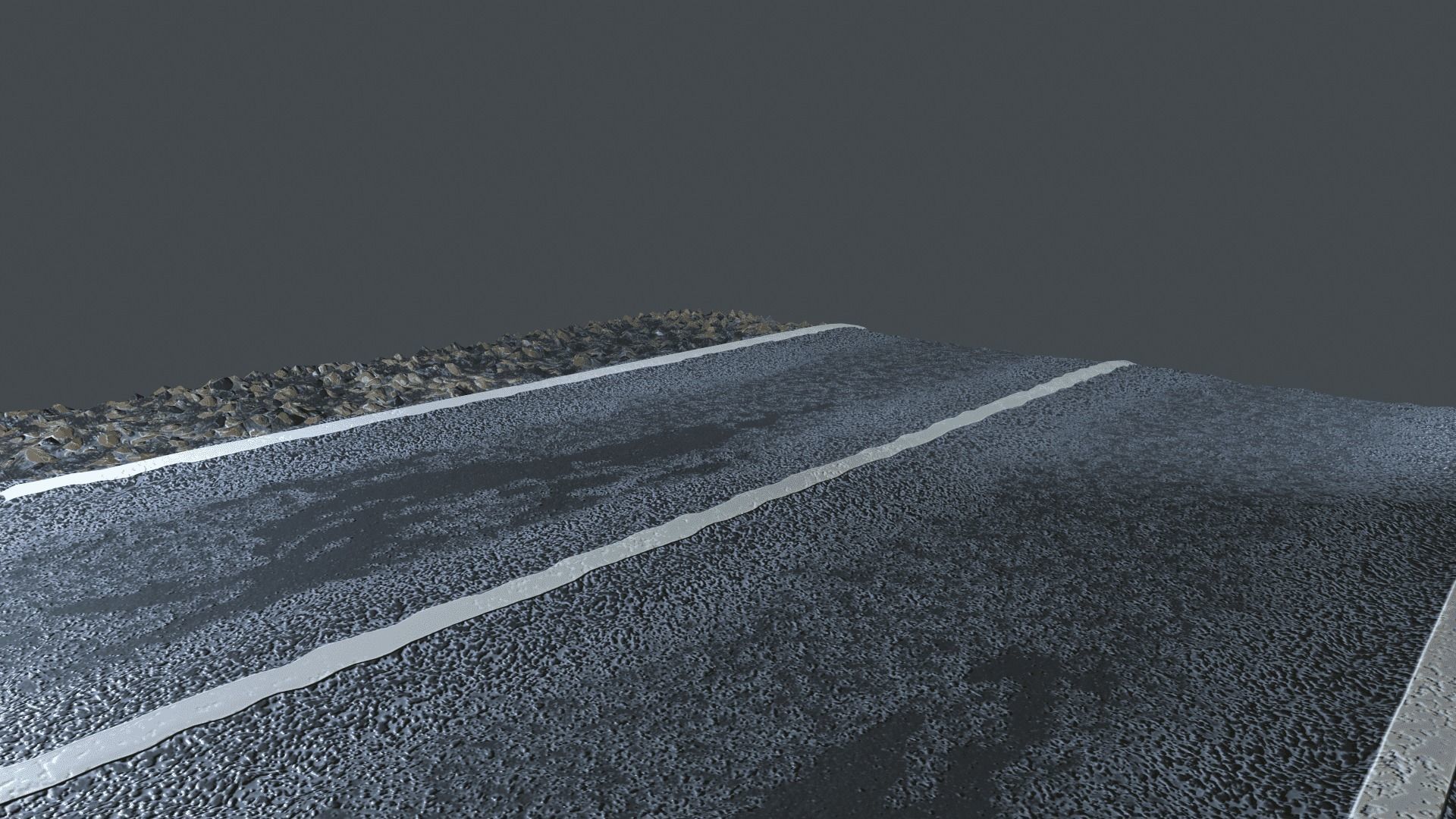 REALISTIC  ROAD PBR TEXTURE - SEAMLESS Texture and sbsar File Texture_12