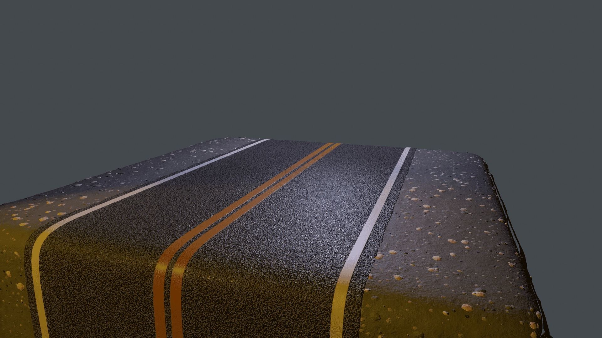 REALISTIC  ROAD PBR TEXTURE - SEAMLESS Texture and sbsar File Texture_24