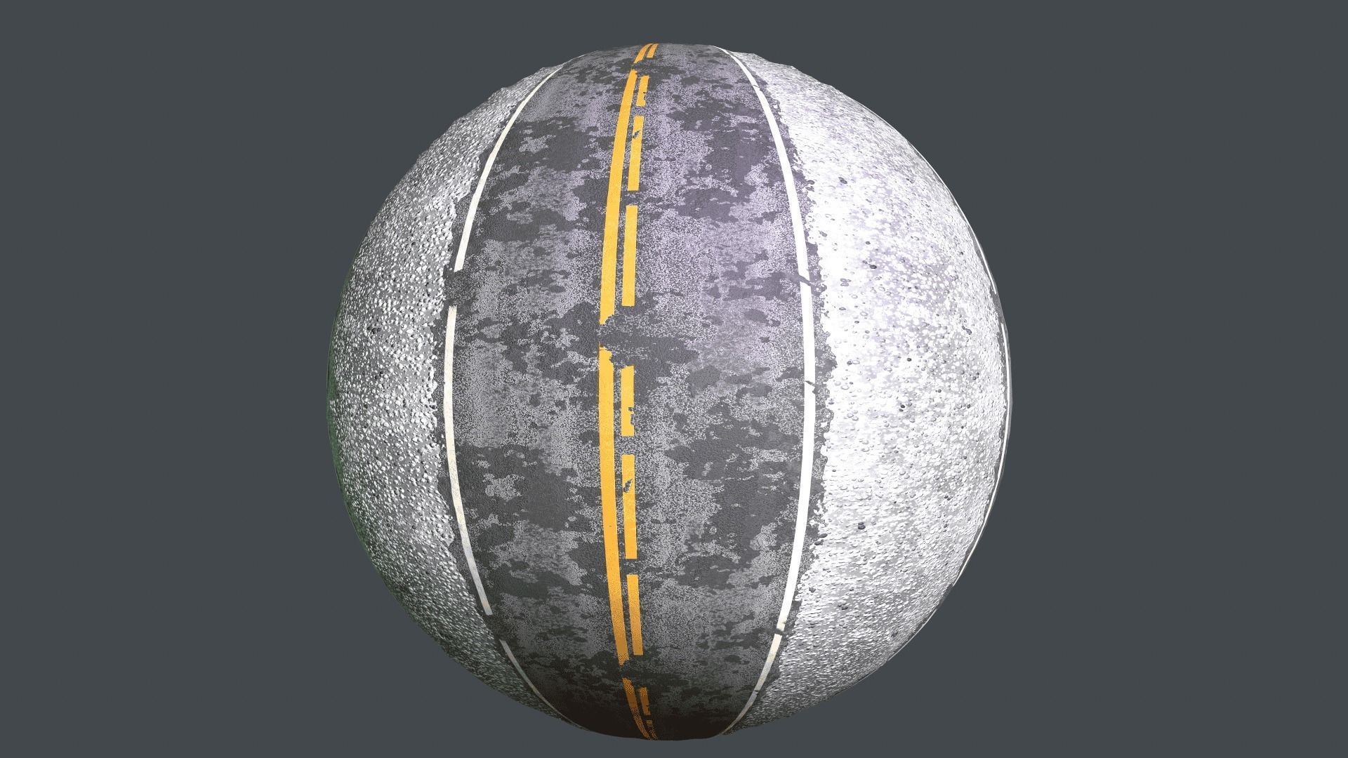 REALISTIC  ROAD PBR TEXTURE - SEAMLESS Texture and sbsar File Texture_34