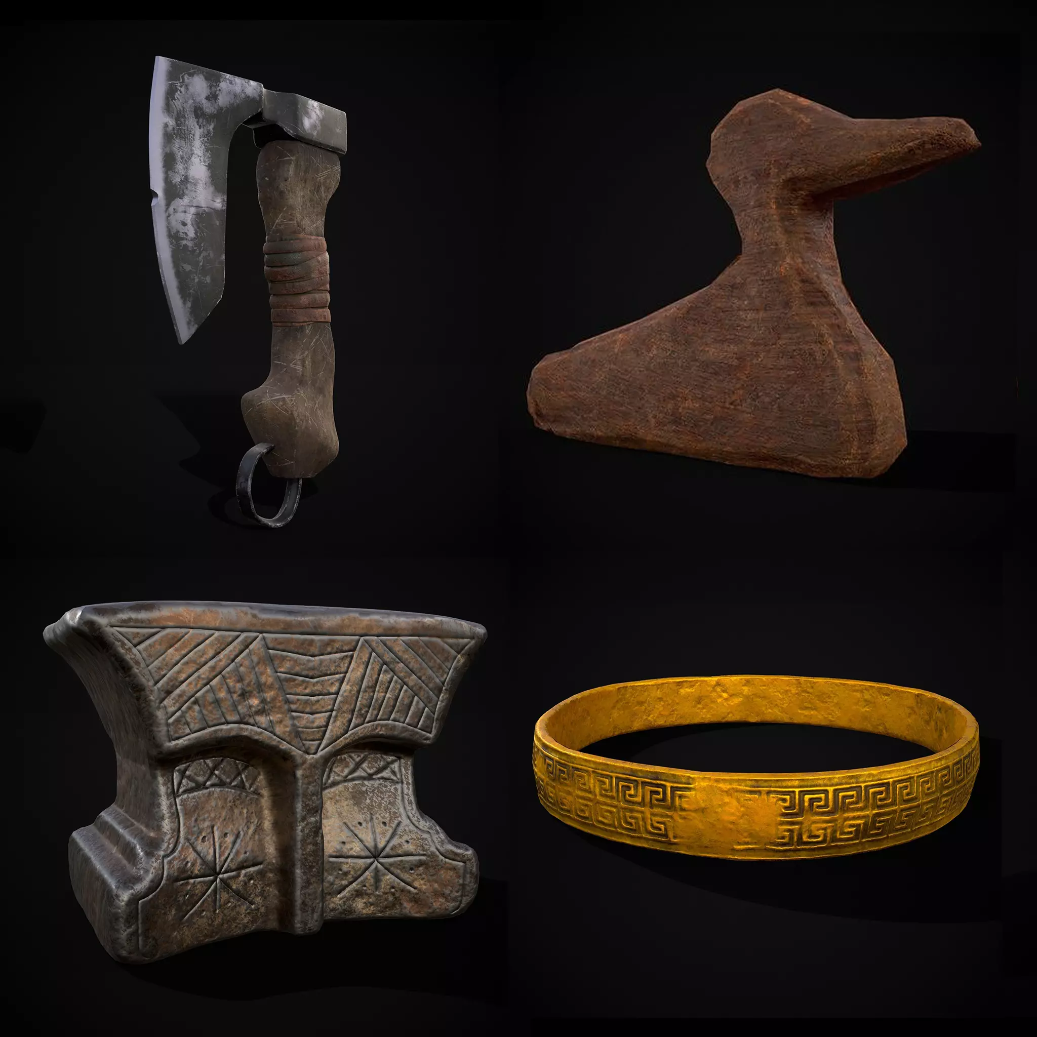 Medieval Prop Mix Thirty Seven 3D Model Collection_0