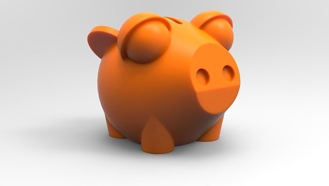 3D Flying Piggy Bank Free 3D print model