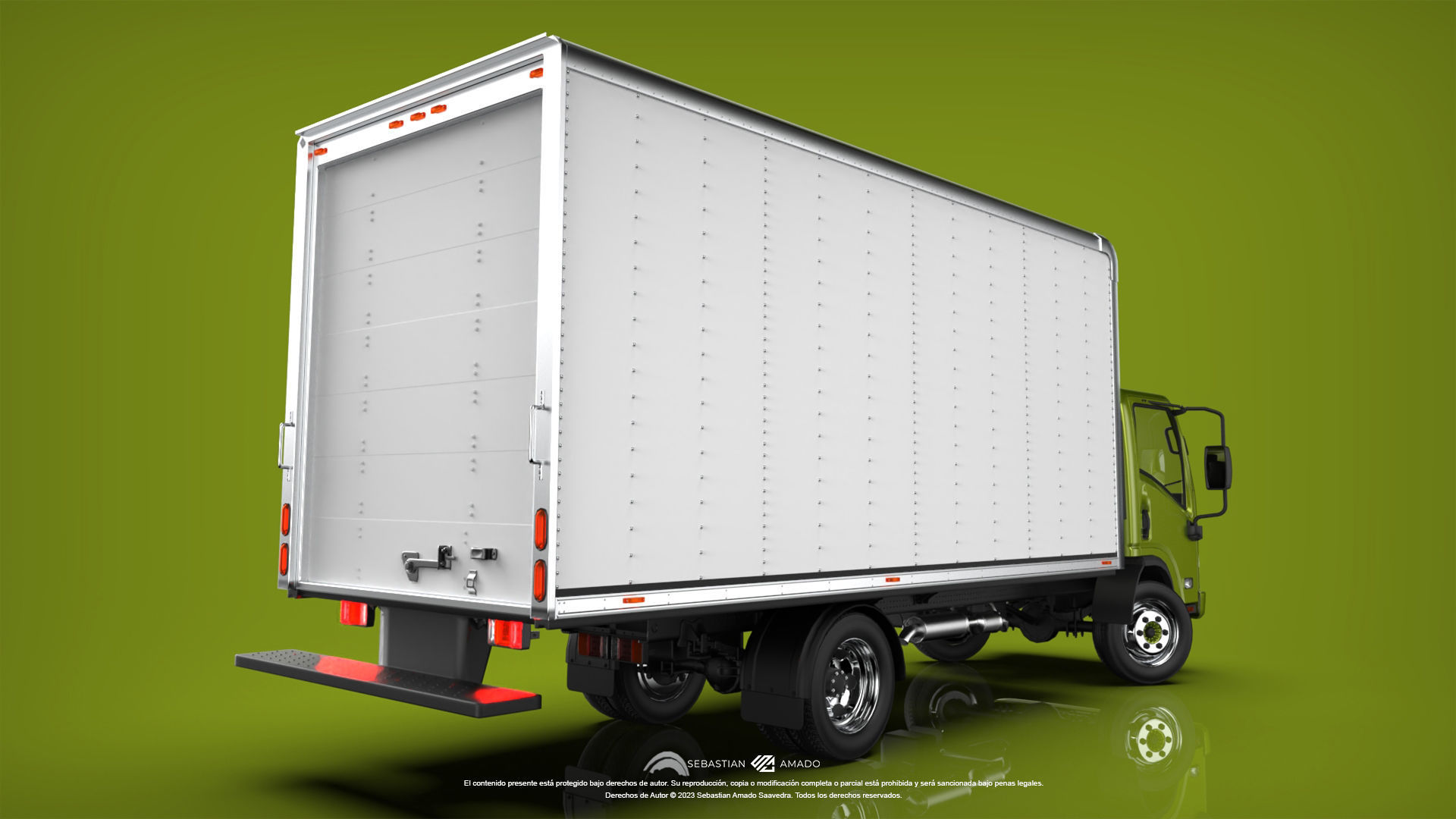 Chevrolet Isuzu NPR 2018 3D model_1