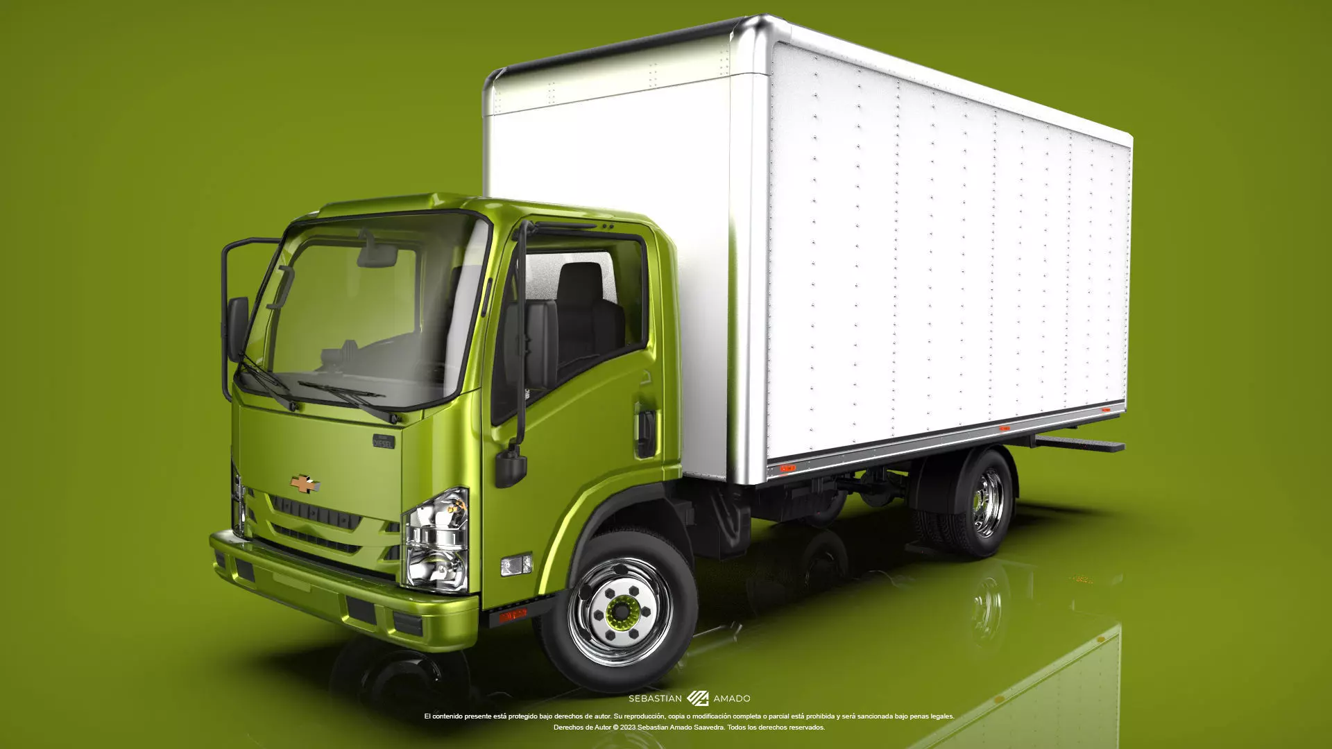 Chevrolet Isuzu NPR 2018 3D model_0
