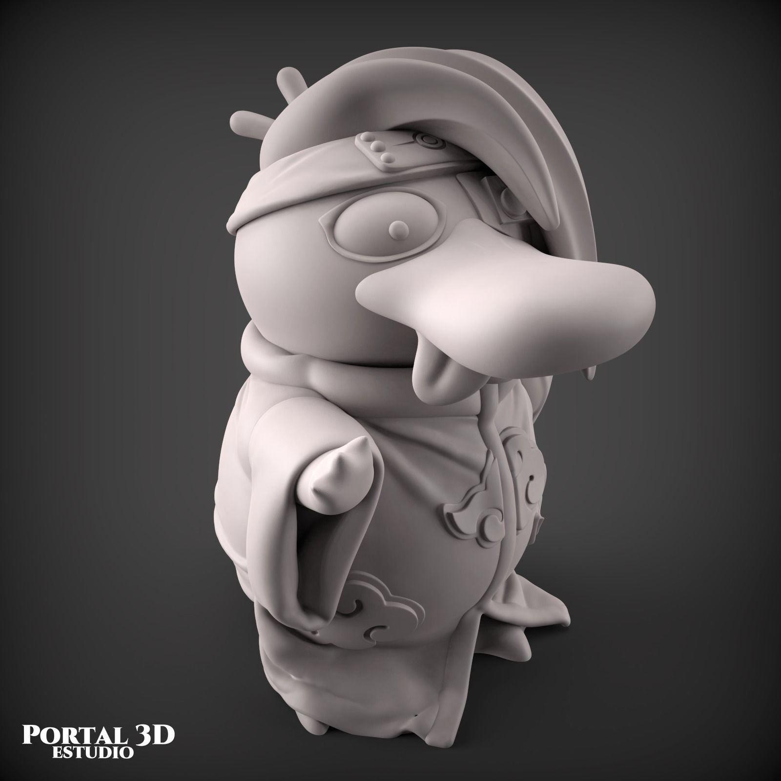 AKATSUKI PSYDUCK 3D print model_7