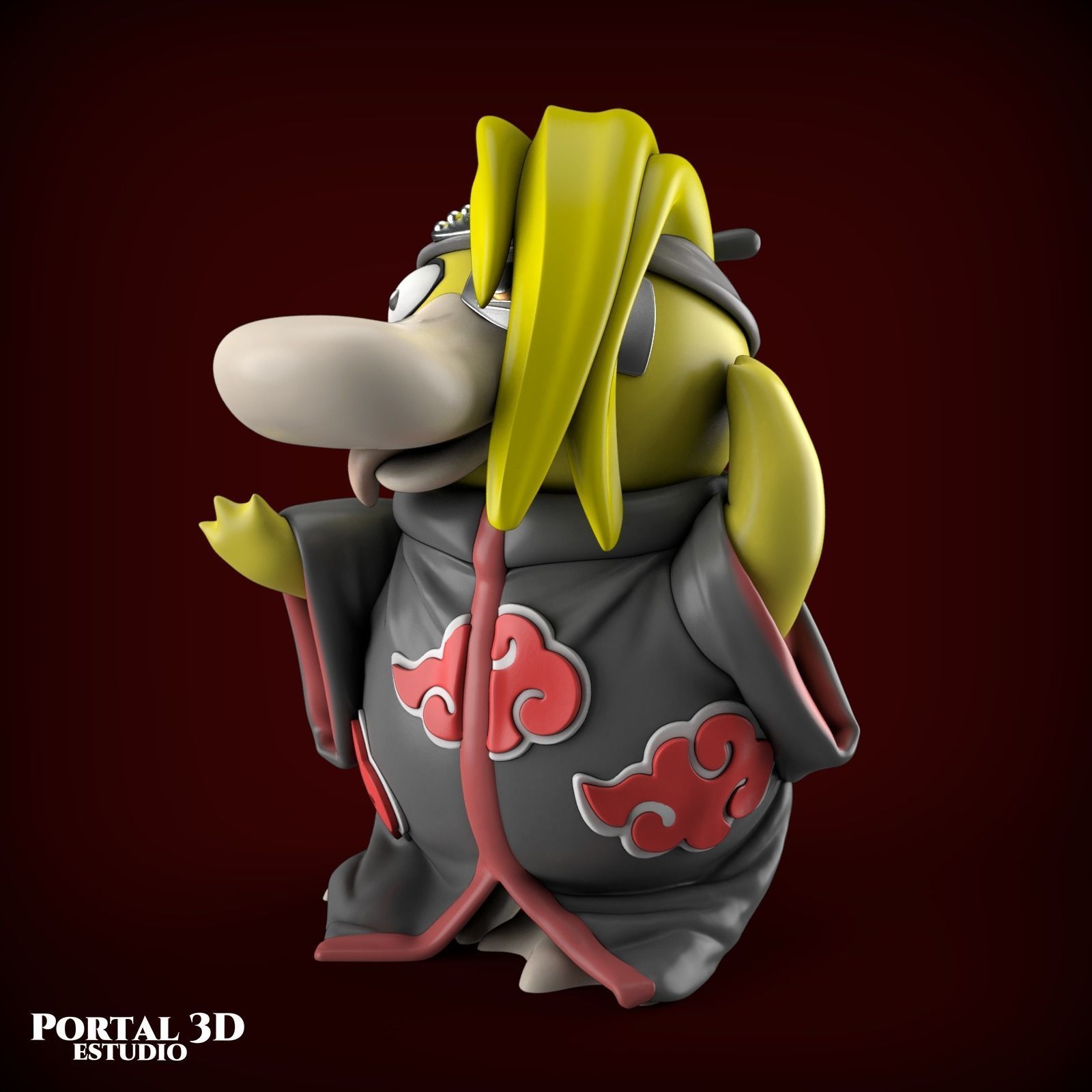 AKATSUKI PSYDUCK 3D print model_2