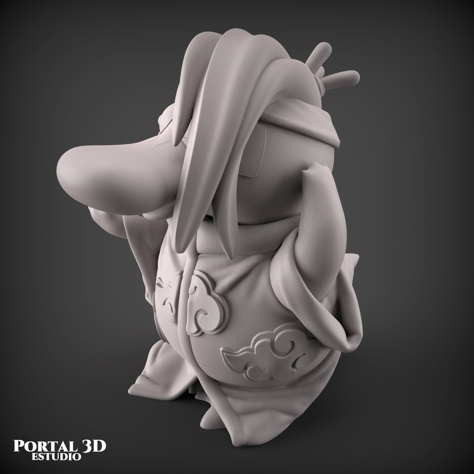 AKATSUKI PSYDUCK 3D print model_6