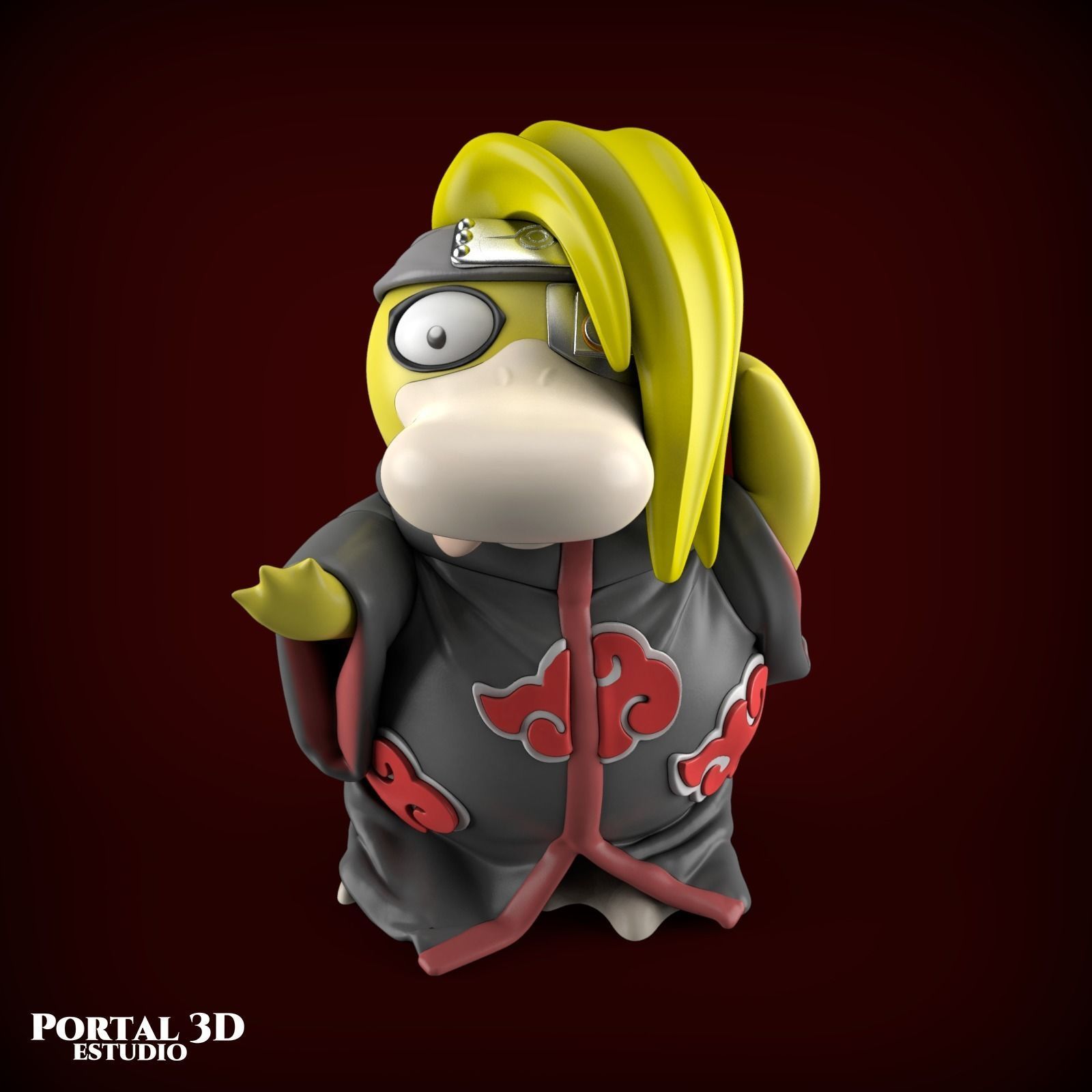 AKATSUKI PSYDUCK 3D print model_3