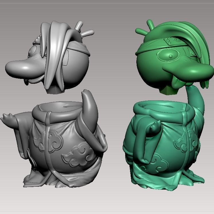 AKATSUKI PSYDUCK 3D print model_8