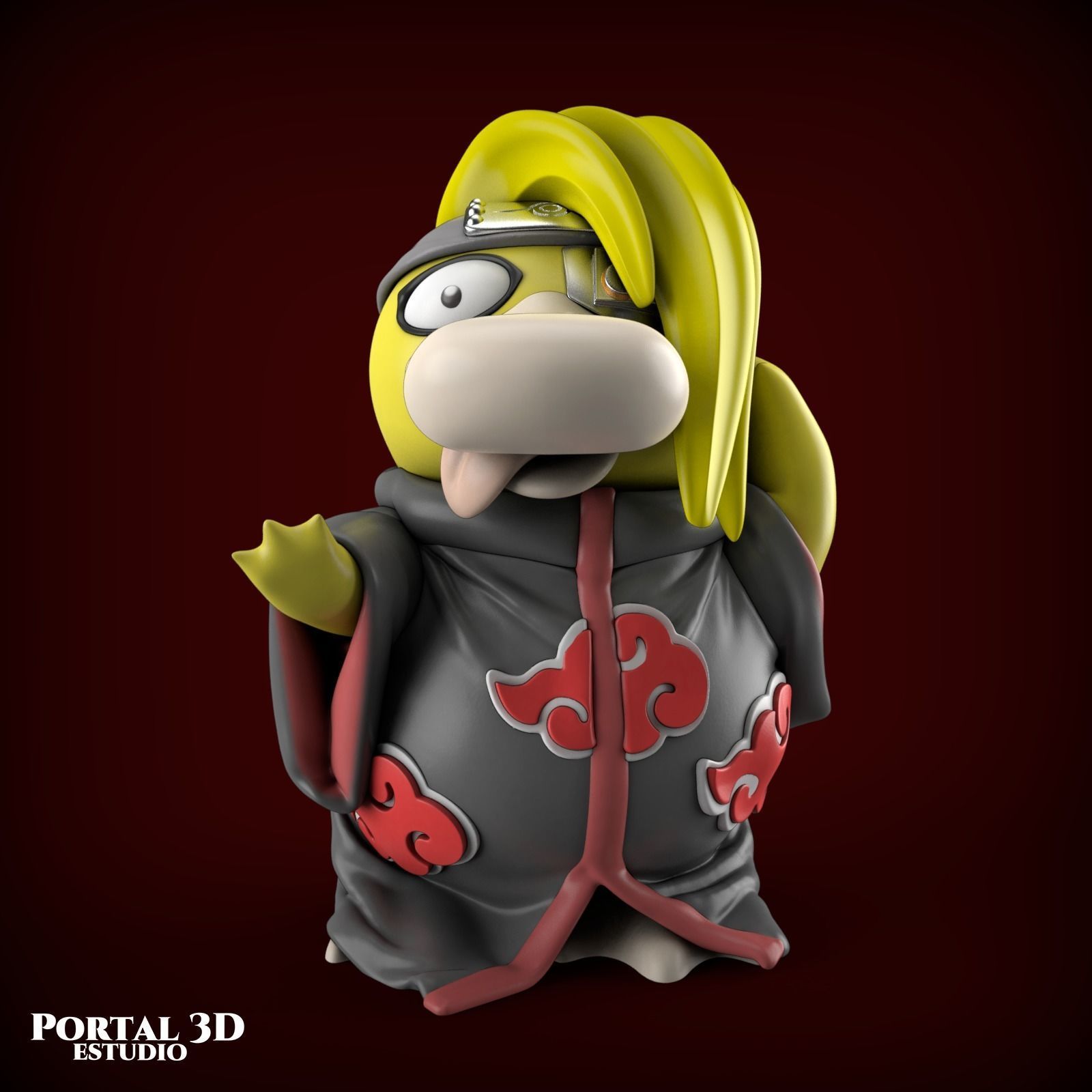 AKATSUKI PSYDUCK 3D print model_4