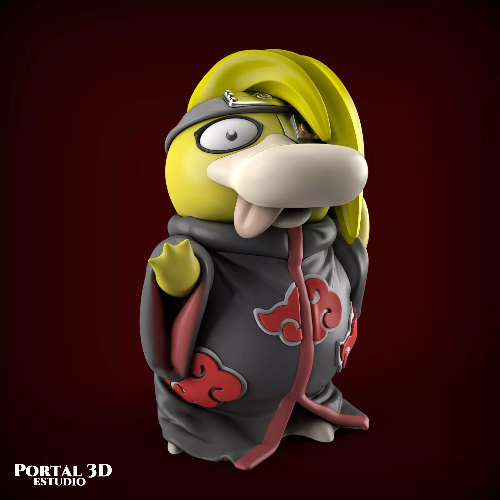 AKATSUKI PSYDUCK 3D print model_0