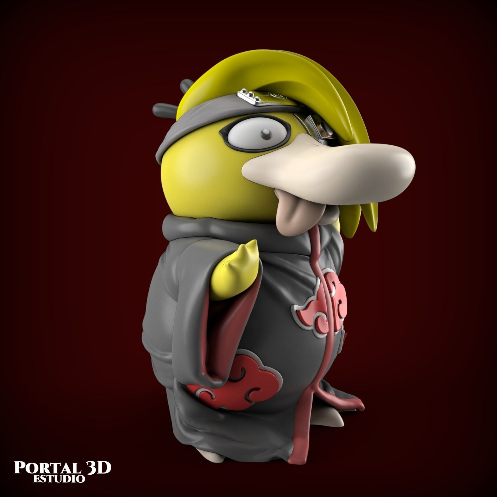 AKATSUKI PSYDUCK 3D print model_1
