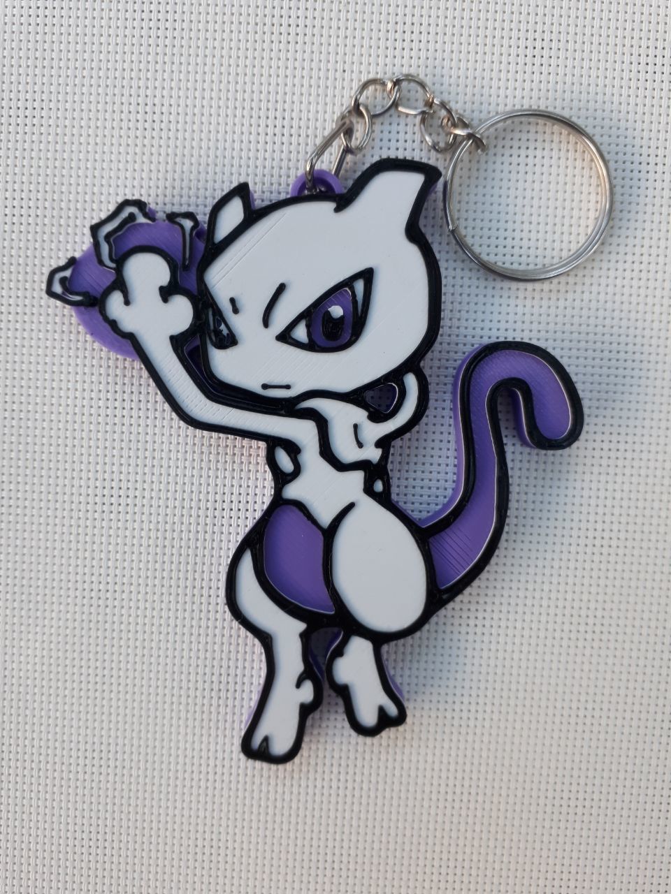LLAVERO MEW - MEWTWO POKEMON 3D print model_1