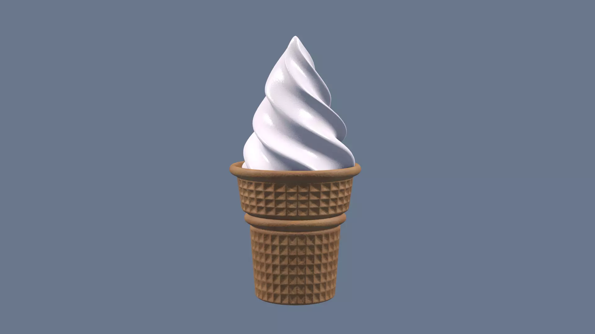 Ice Cream White 3D model_0