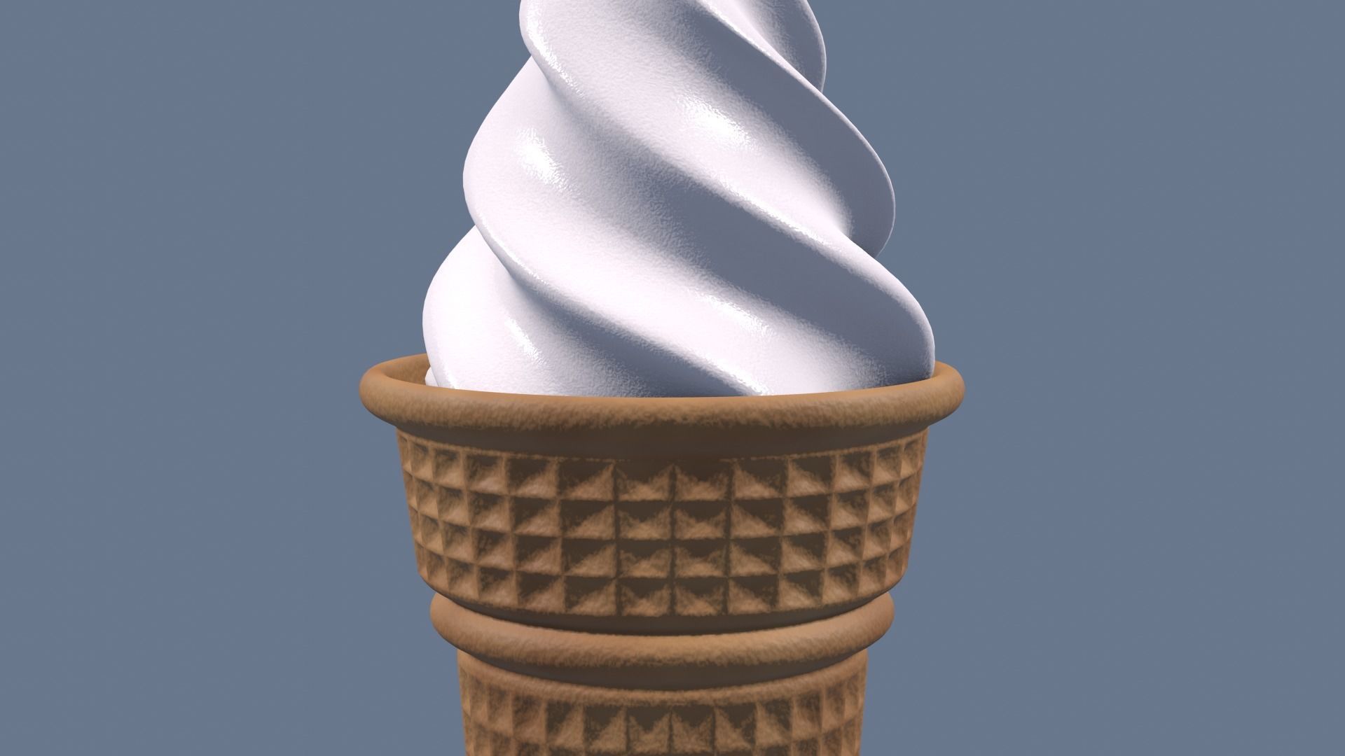 Ice Cream White 3D model_9