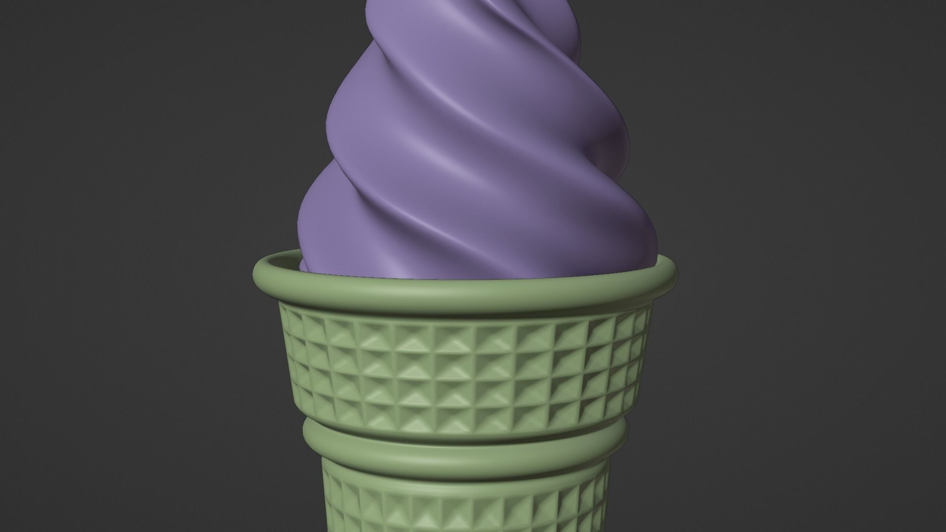 Ice Cream White 3D model_7