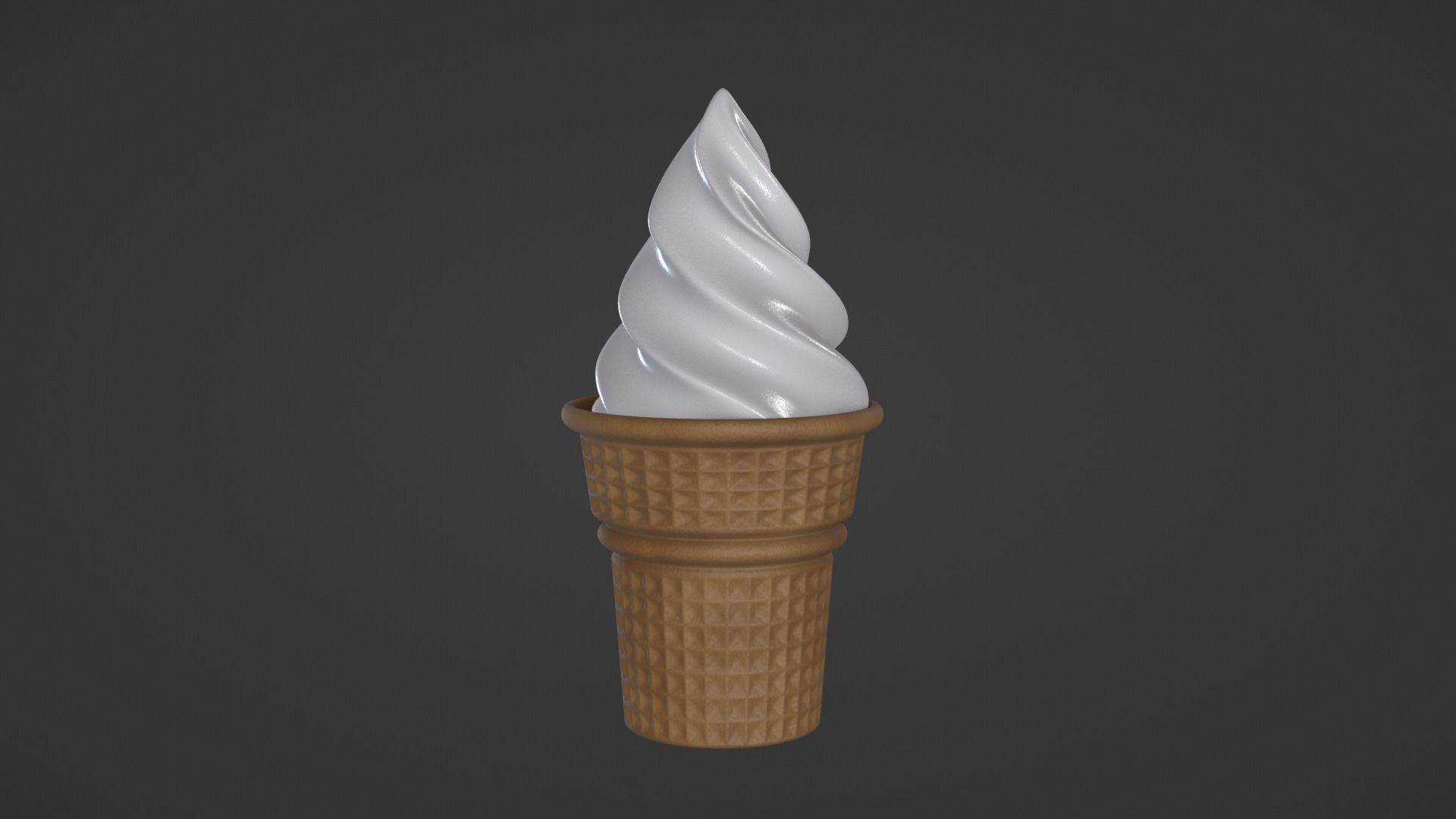 Ice Cream White 3D model_5