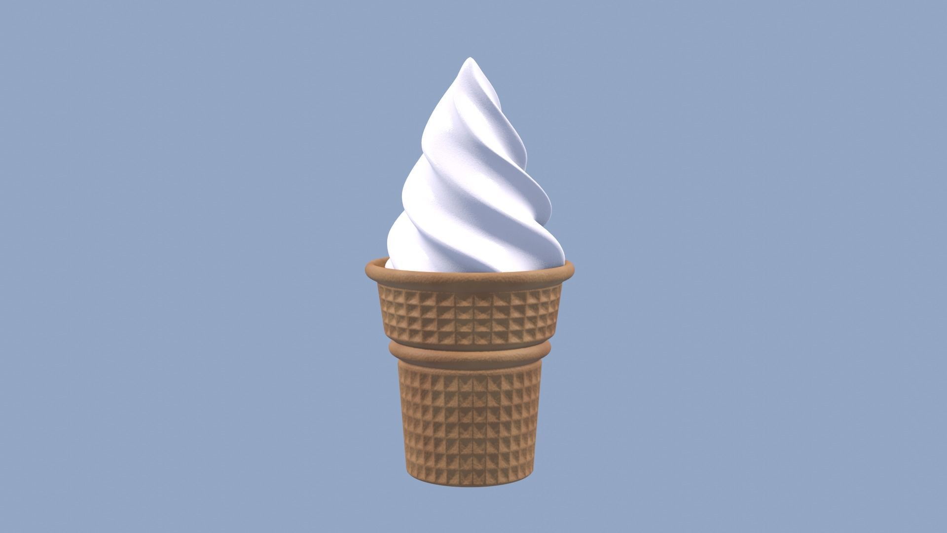 Ice Cream White 3D model_6
