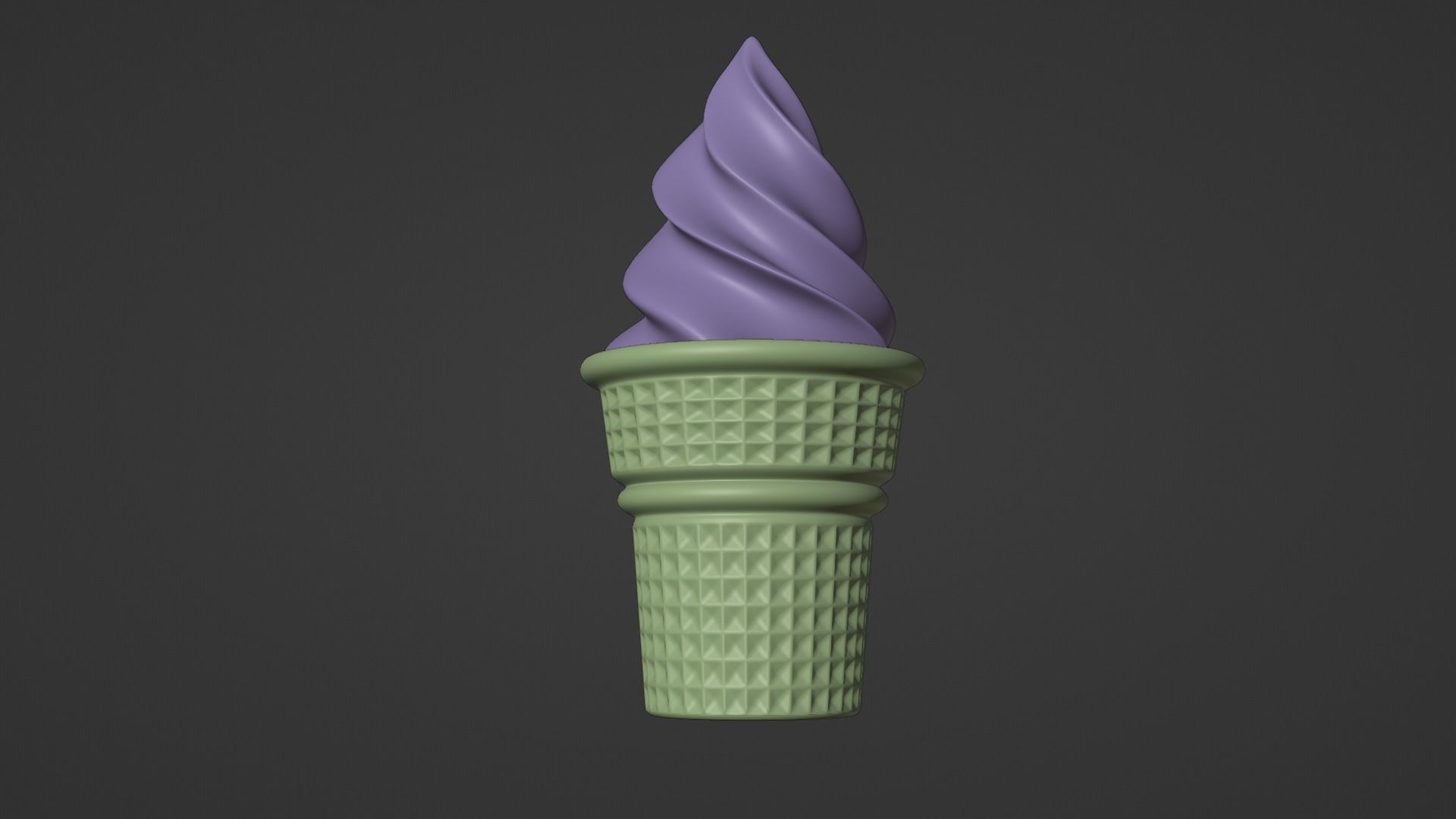 Ice Cream White 3D model_17