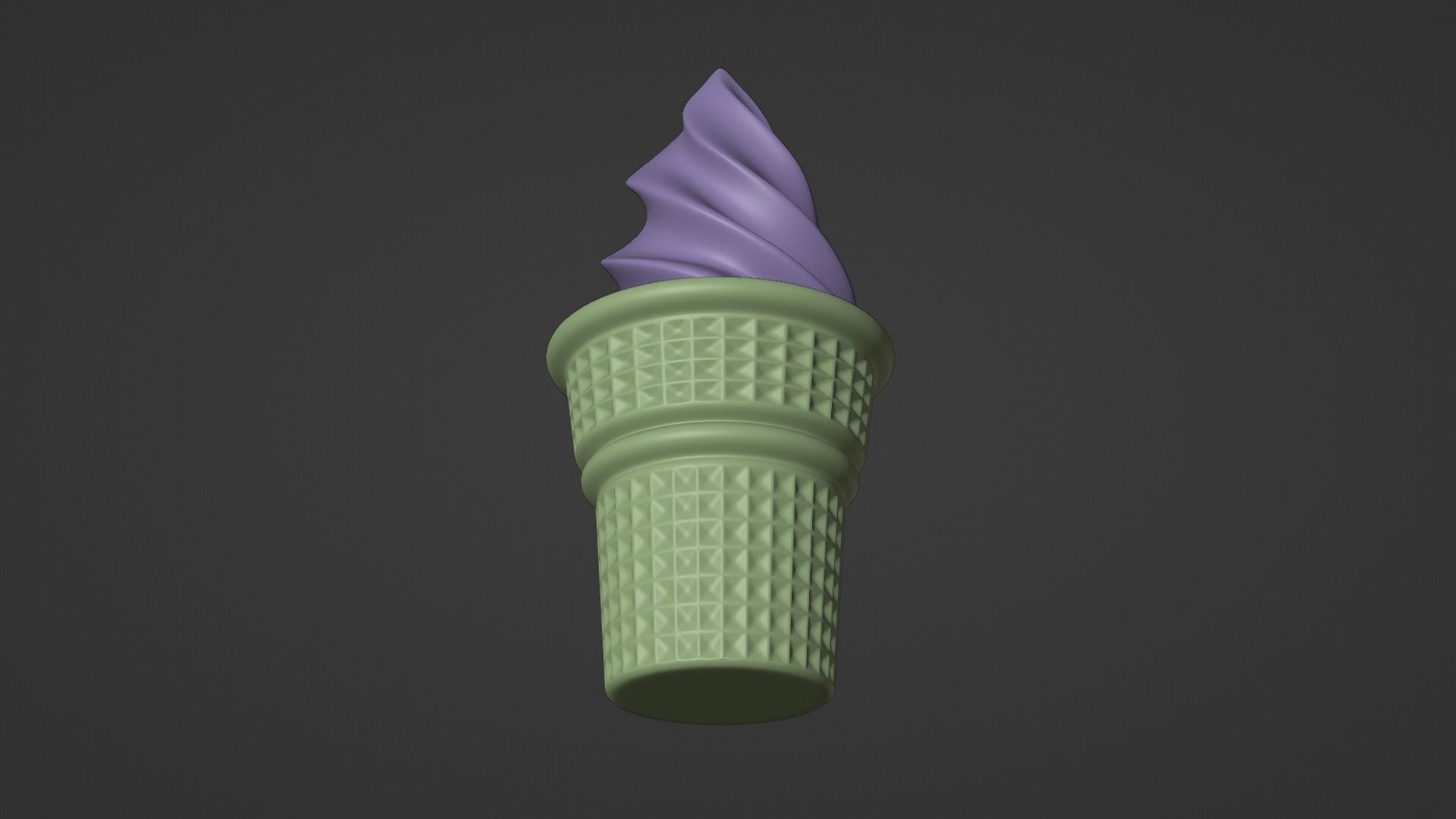 Ice Cream White 3D model_13