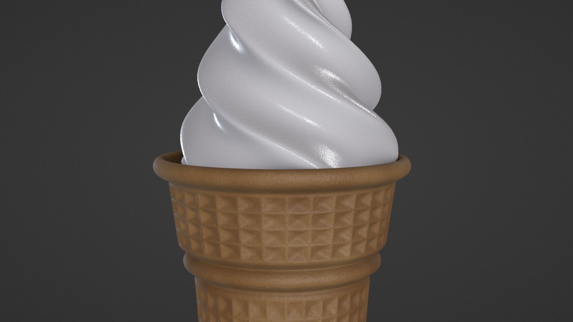 Ice Cream White 3D model_8