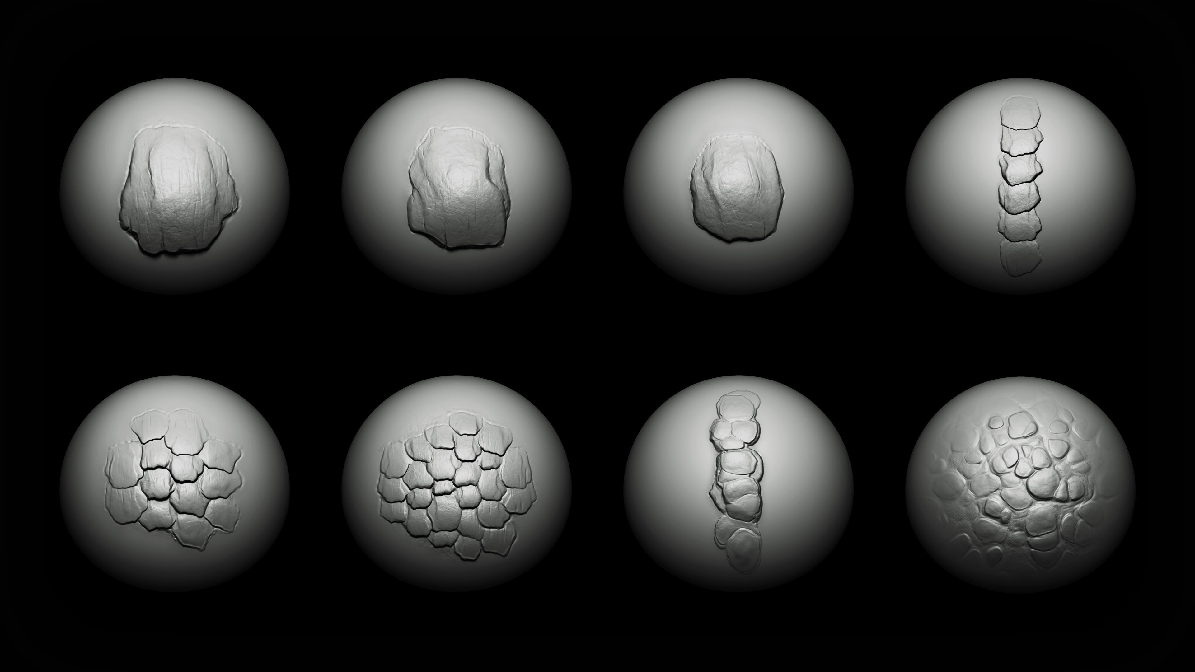 Zbrush and Blender Dragon Maker 140 Brushes Bundle 3D model_5