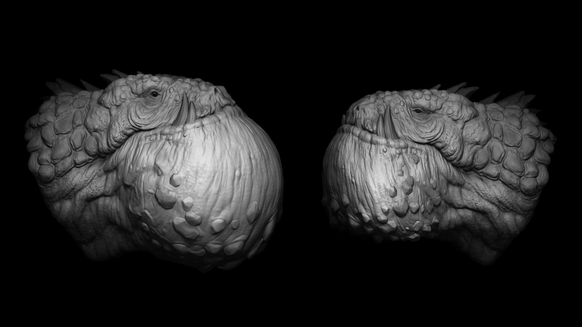 Zbrush and Blender Dragon Maker 140 Brushes Bundle 3D model_9