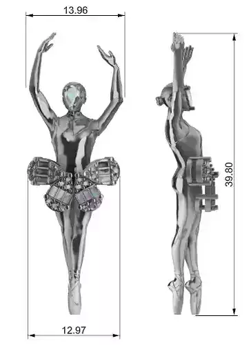 Ballerina With Pear Cut