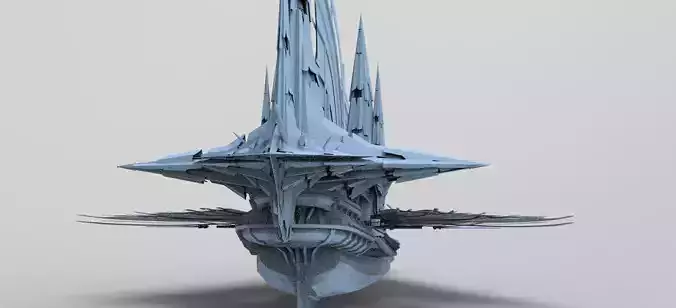 Sci fi Mongol pirate Lord ship