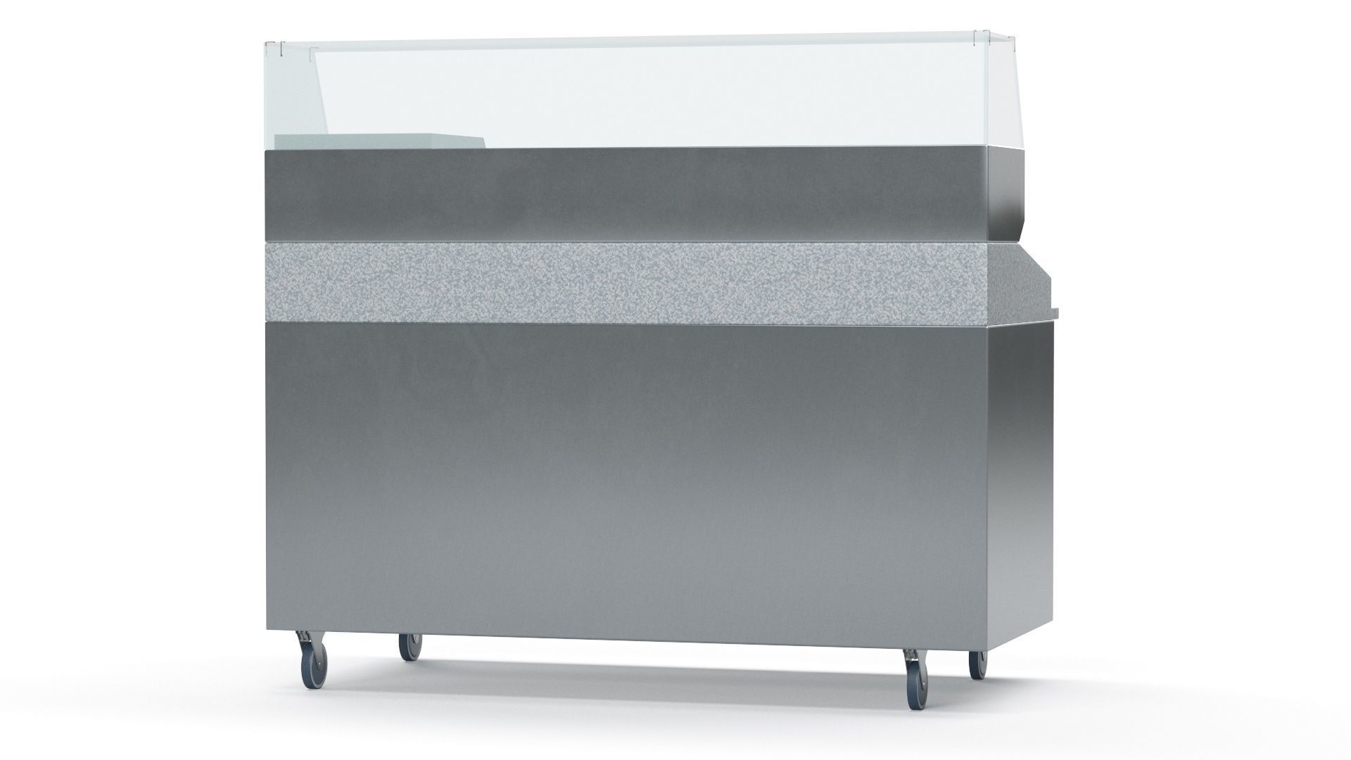 U-Line Pizza Prep Table Refrigerators Ucpp566-Ss61A Low-poly 3D model_23