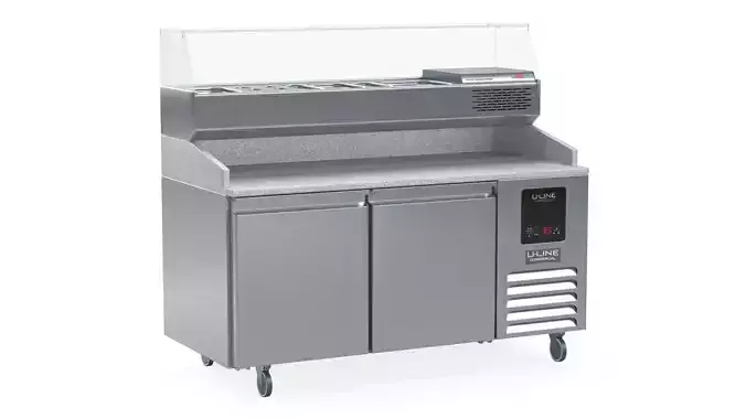 U-Line Pizza Prep Table Refrigerators Ucpp566-Ss61A Low-poly 3D model U-Line Pizza Prep Table Refrigerators Ucpp566-Ss61A Low-poly 3D model