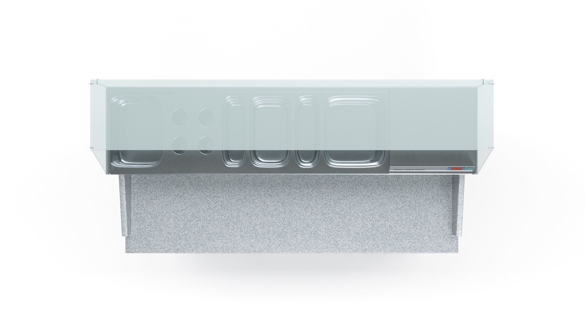 U-Line Pizza Prep Table Refrigerators Ucpp566-Ss61A Low-poly 3D model_11