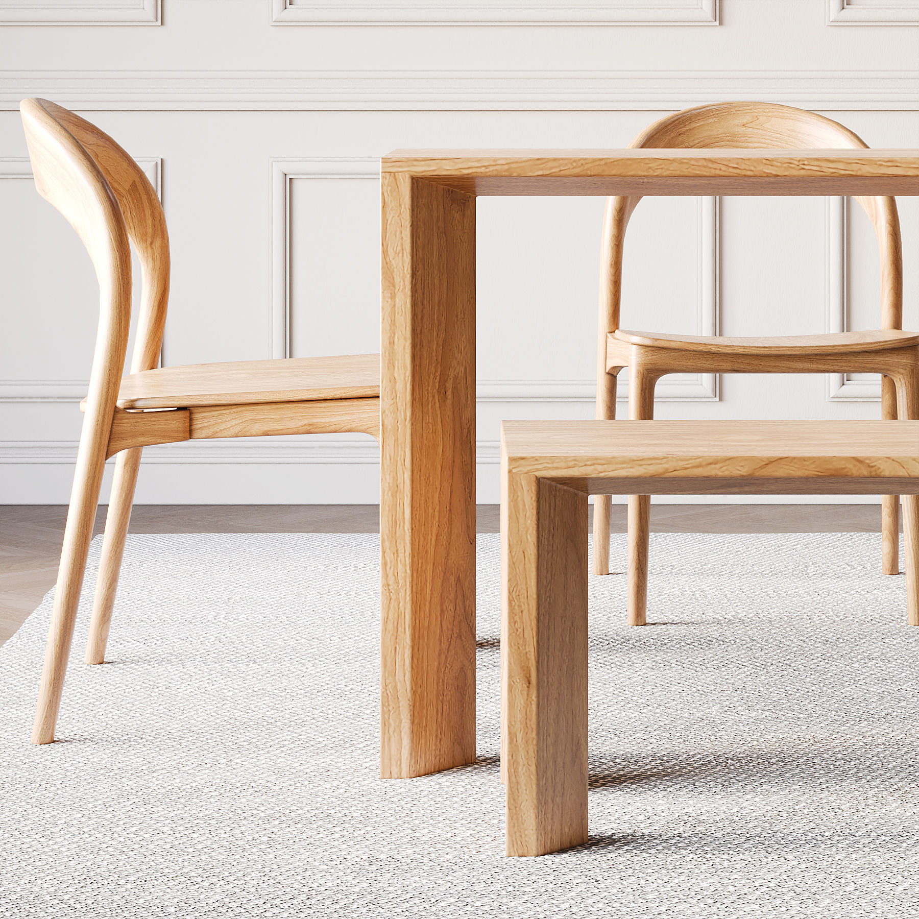 Dining Room Interior  ID409 3D model_5