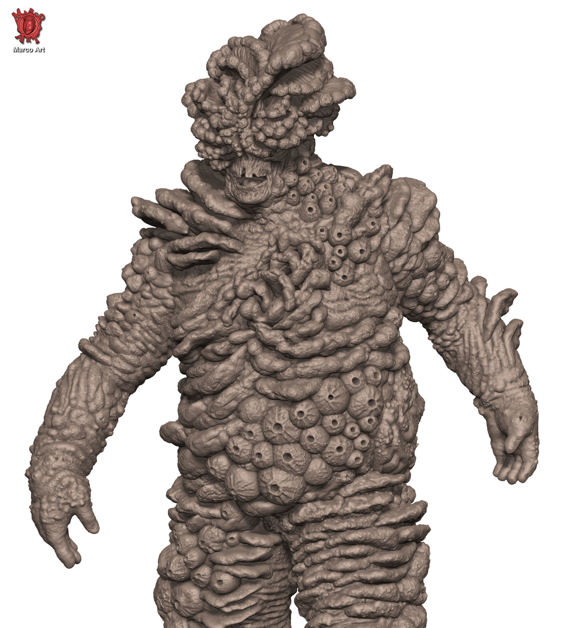 Mushrooms zombie The last of Us  Stl flie  3D print model_3