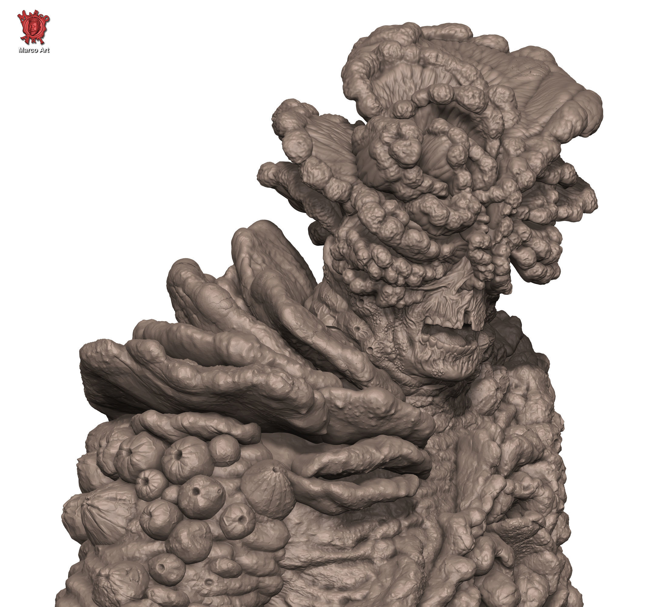 Mushrooms zombie The last of Us  Stl flie  3D print model_5