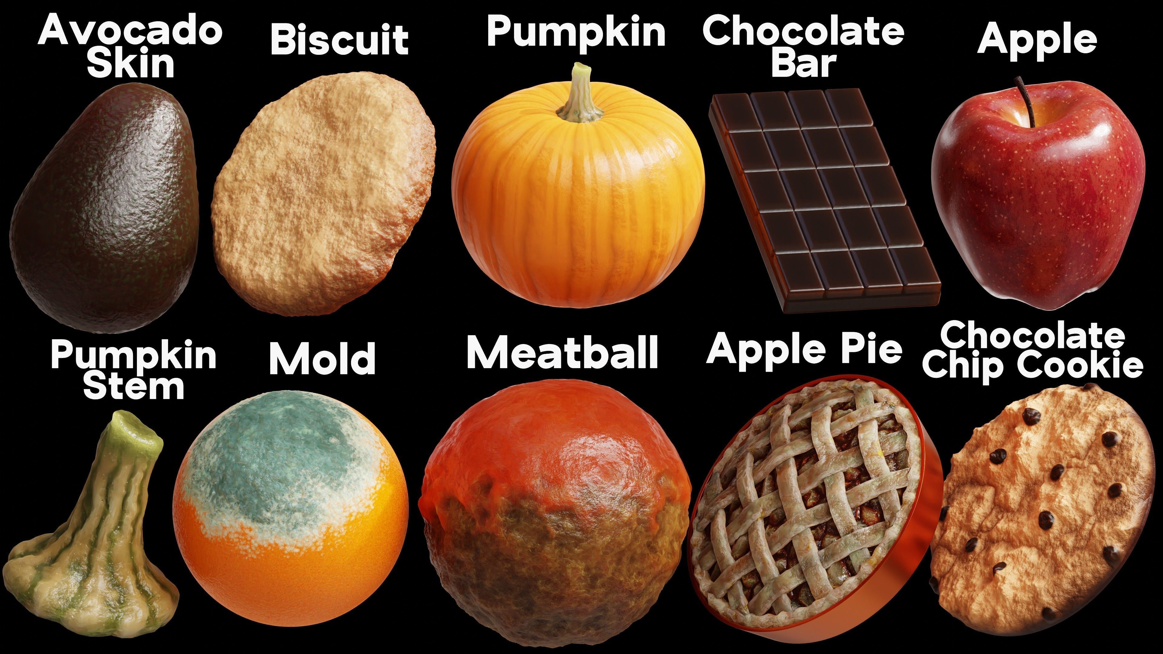 Blender Procedural Food Pack 2 Texture_1