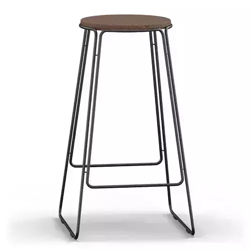 Smoked Cork Prop Stool OxDenmarq 3D model