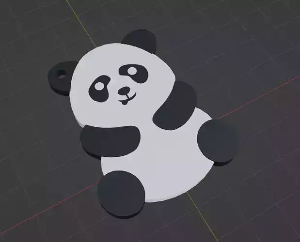 Panda Keychain Two Colors