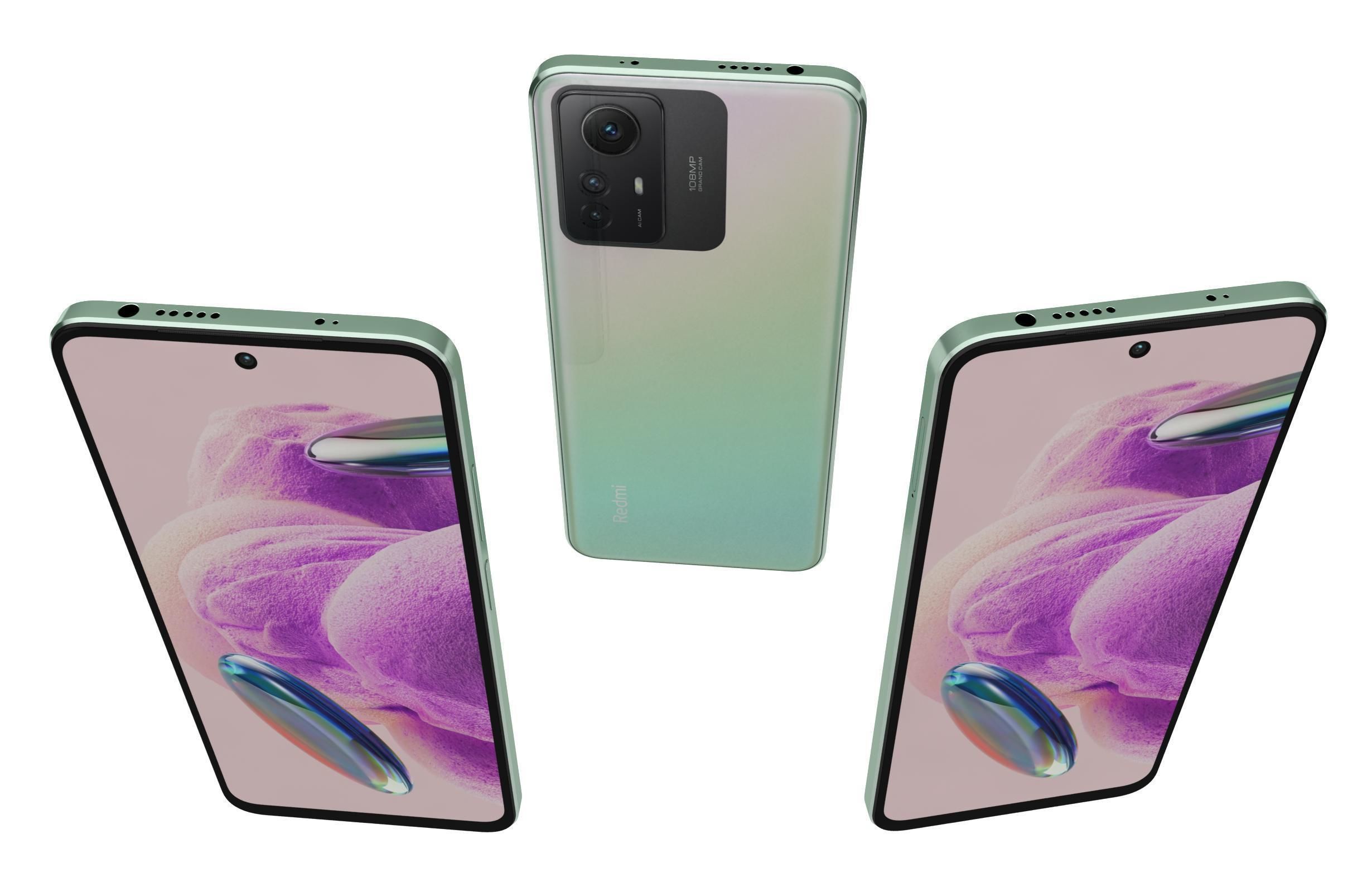 Xiaomi Redmi Note 12S Green 3D model_1