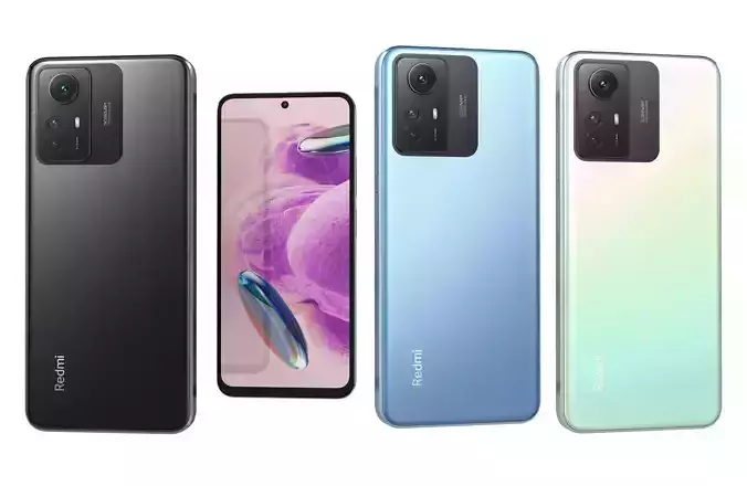 Xiaomi Redmi Note 12S All Colors 3D model