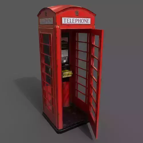 British K6 Telephone Box