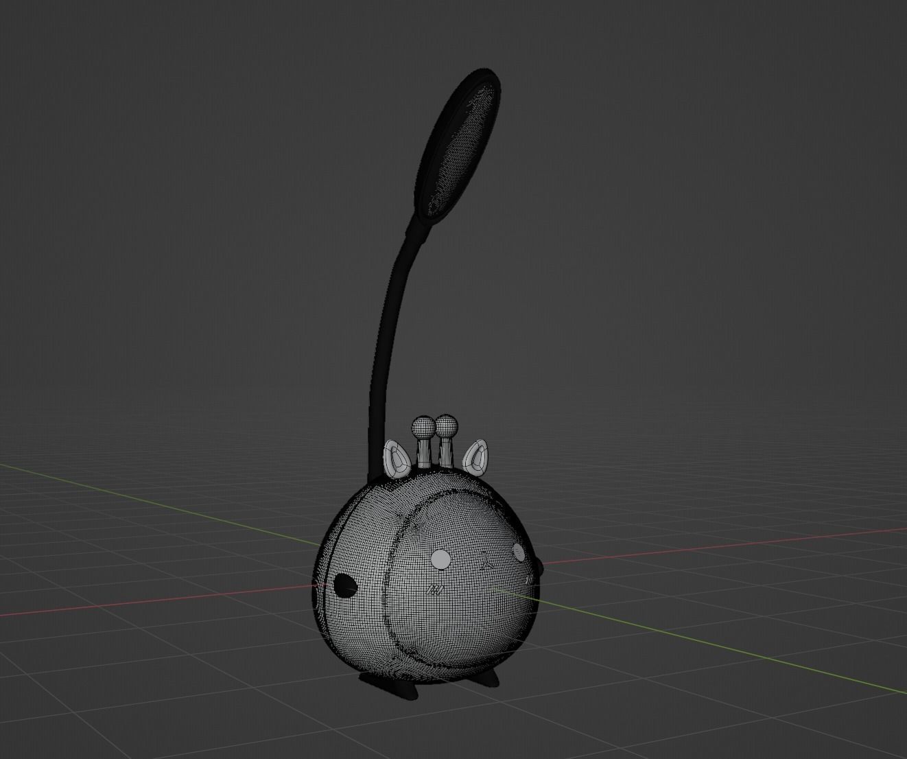 Cute study lamp 3D Model 3D model_3