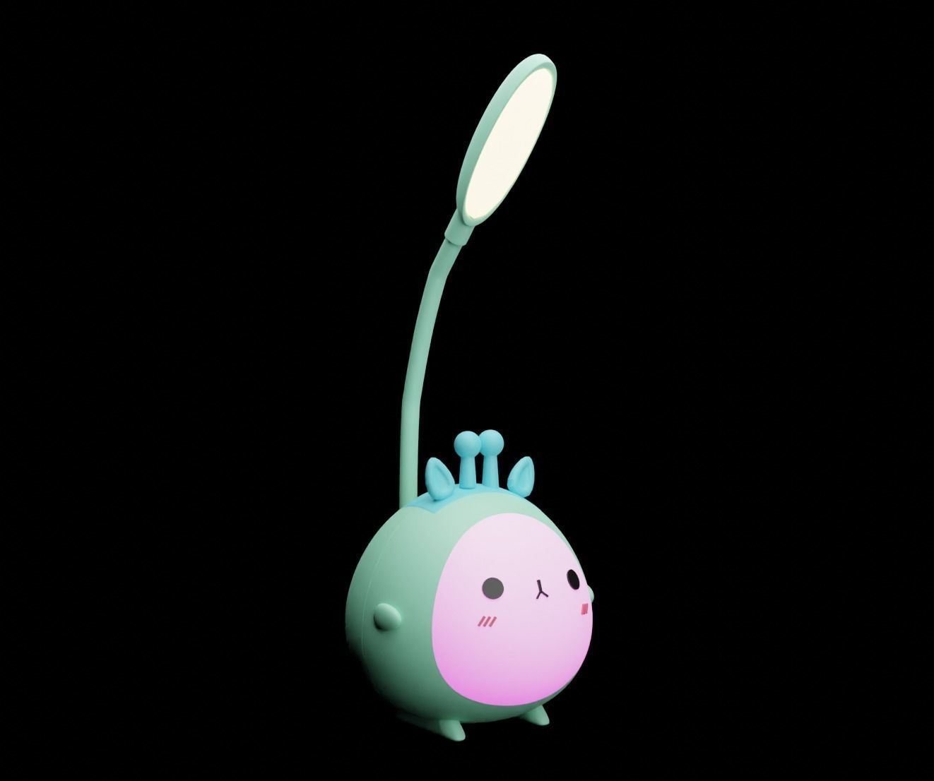 Cute study lamp 3D Model 3D model_5
