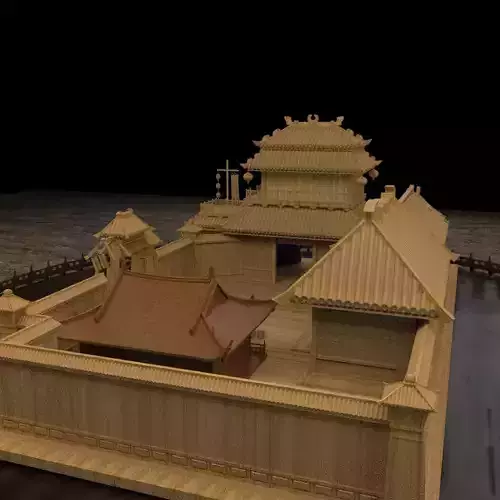 Chinese ancient courtyard 