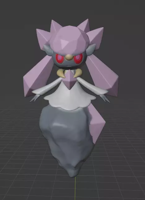 Diancie 3D print model_0