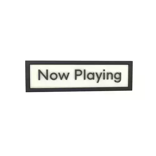 Now Playing Decoration v1 001 Low-poly 3D model