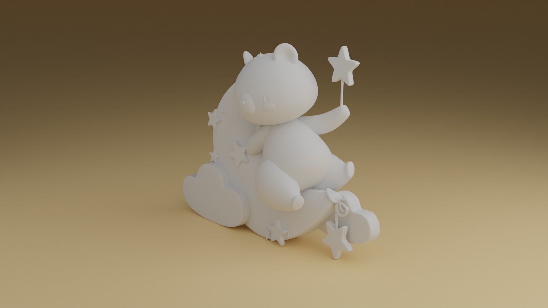 good night teddybear 3D print model_6